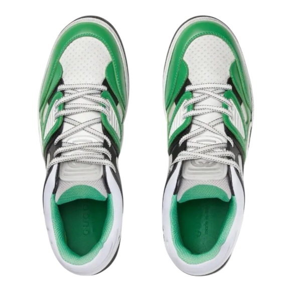 Gucci Green & Black Basket Sneakers - Picture 1 of 13